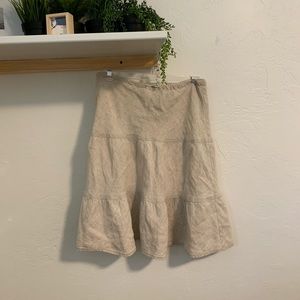 Allen Allen cream/tan skirt